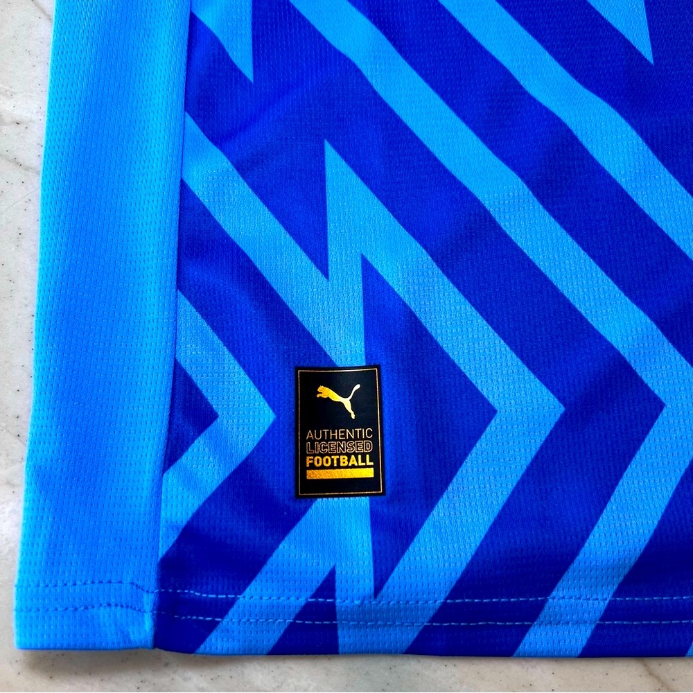 PUMA Goalkeeper Soccer Jersey L Barnsley FC Blue DryCELL NWT - Picture 9 of 17